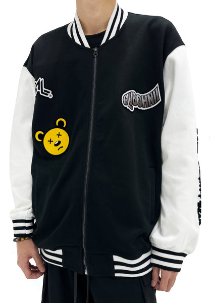 embroidered club ohnii international baseball jacket