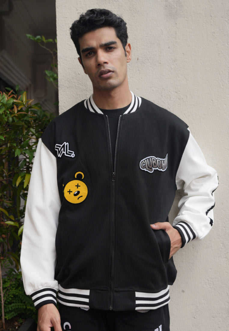 EMBROIDERED CLUB OHNII INTERNATIONAL BASEBALL JACKET