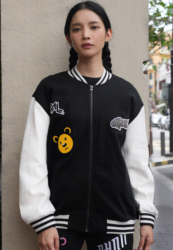 EMBROIDERED CLUB OHNII INTERNATIONAL BASEBALL JACKET