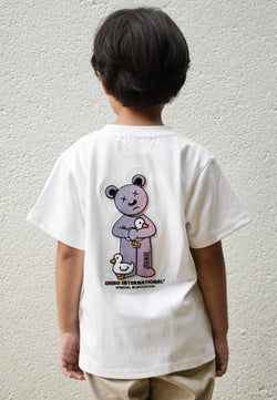 KIDS: DUCK DUCK HAUGHTY BEAR (WHITE) KIDS TEE