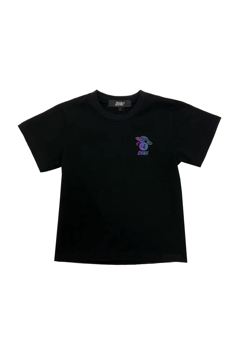 KIDS: WATER RESISTANCE SPACE BEAR (BLACK) COTTON JERSEY TSHIRT