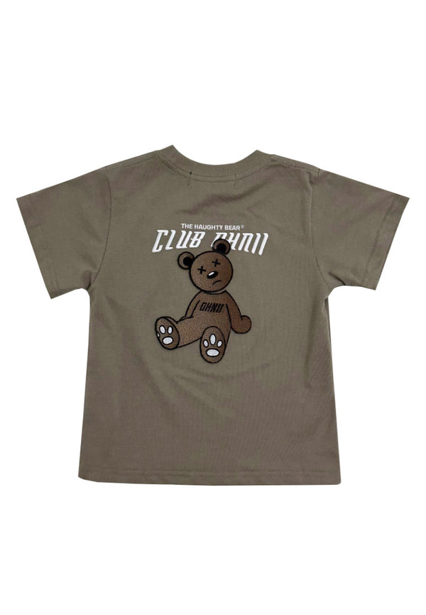 KIDS: GRADIENT SITTING BEAR (KHAKI) JERSEY TSHIRT