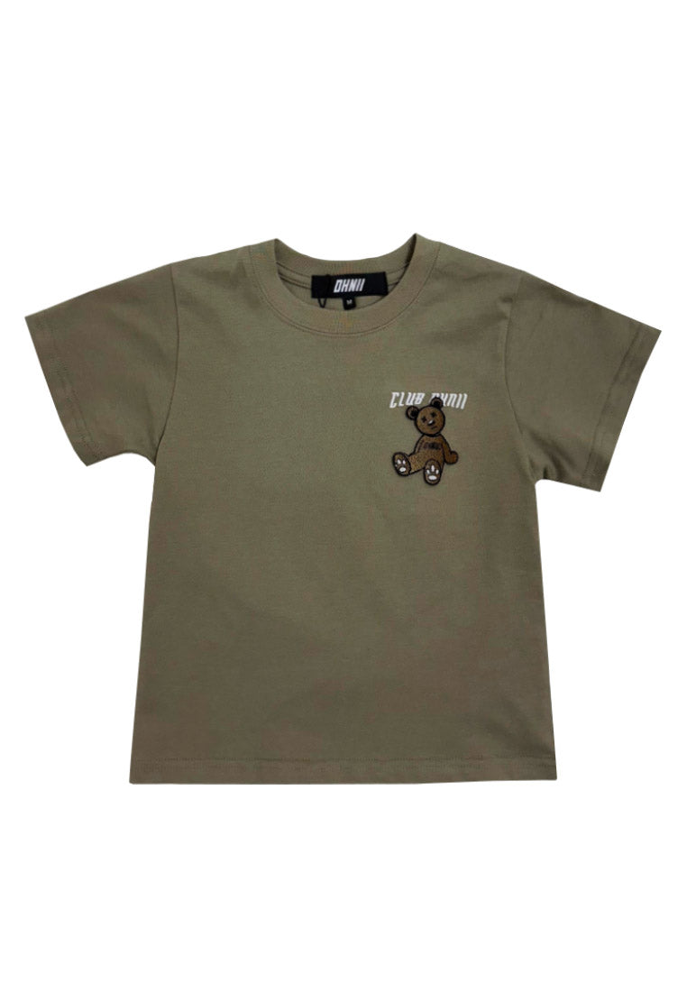 KIDS: GRADIENT SITTING BEAR (KHAKI) JERSEY TSHIRT