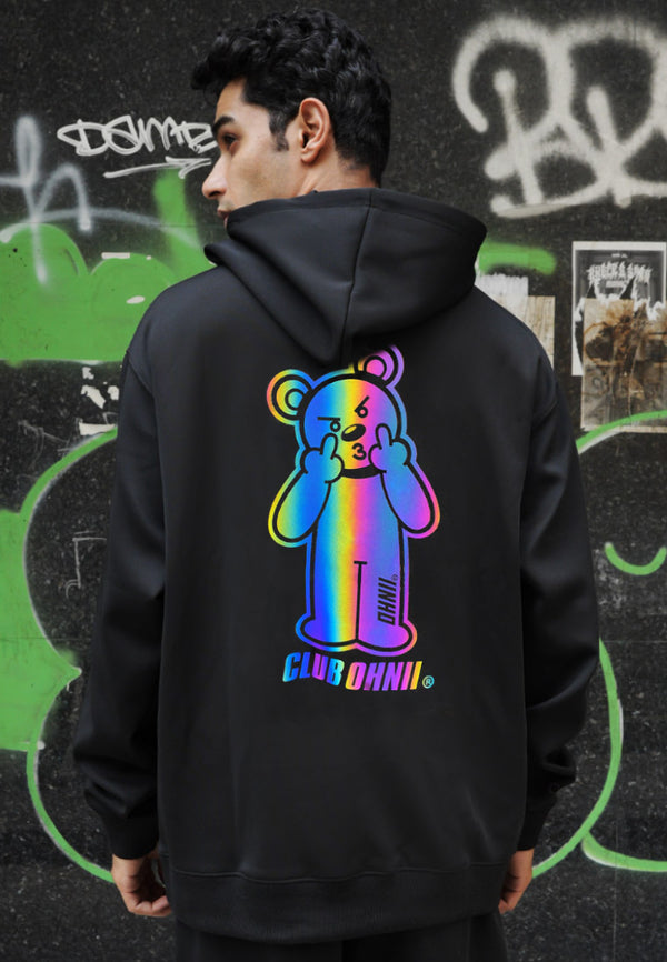 RAINBOW MF HAUGHTY BEAR HOODIE