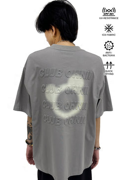 OVERSIZED 3D REPETITION (GREY) BEAR COTTON JERSEY TSHIRT