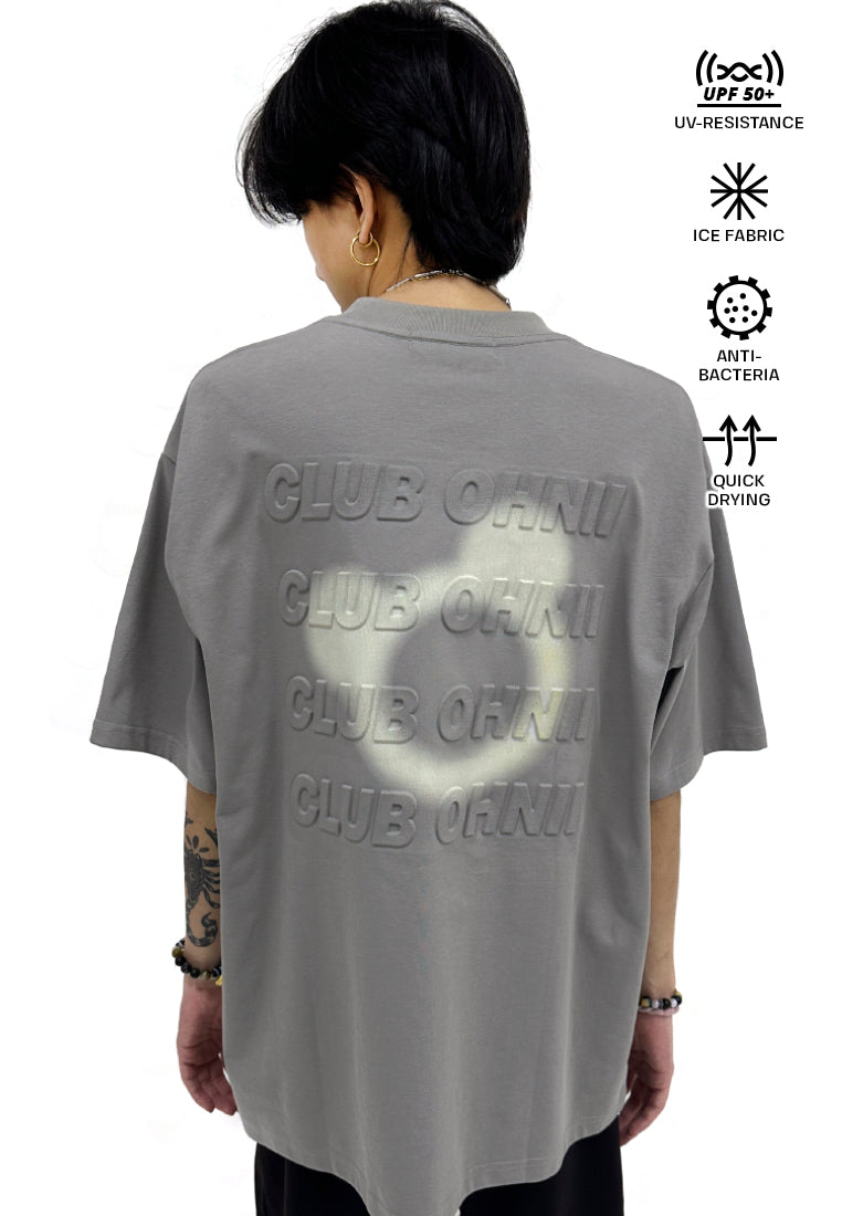 OVERSIZED 3D REPETITION (GREY) BEAR COTTON JERSEY TSHIRT