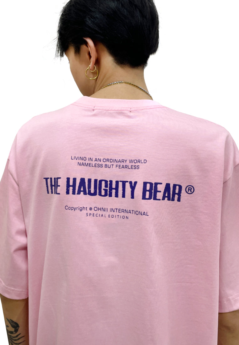 OVERSIZED HAUGHTY BEAR TOY (PINK) COTTON JERSEY TSHIRT