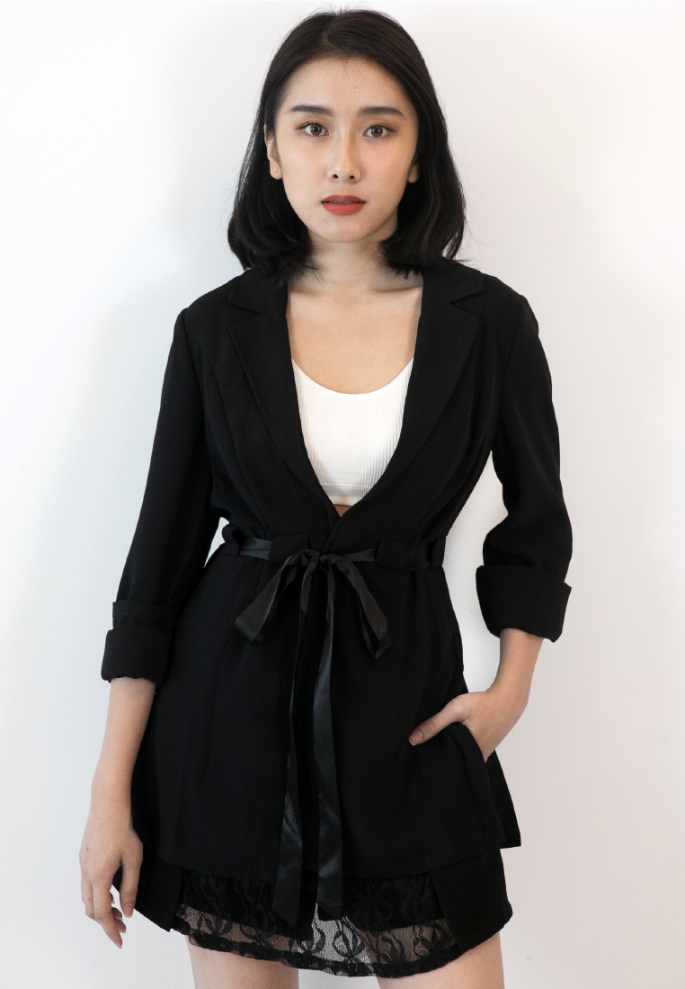 BLAQUIIN CUSTOMADE SIDE SPLIT WOMEN TAILORED ROBE - Ohnii Official Site